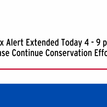 Flex Alert Extended Today 4 - 9 P.M. 