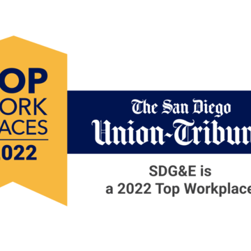 SDG&E and Sempra Named to San Diego Union-Tribune’s Top Workplaces List