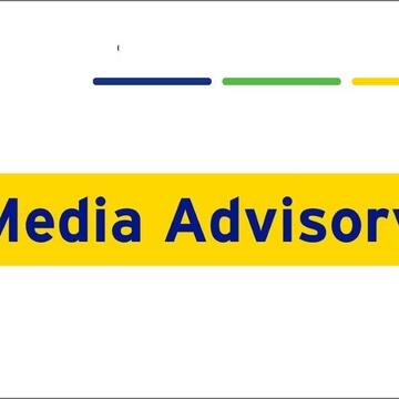 A graphic that says: Media Advisory