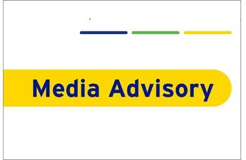 A graphic that says: Media Advisory