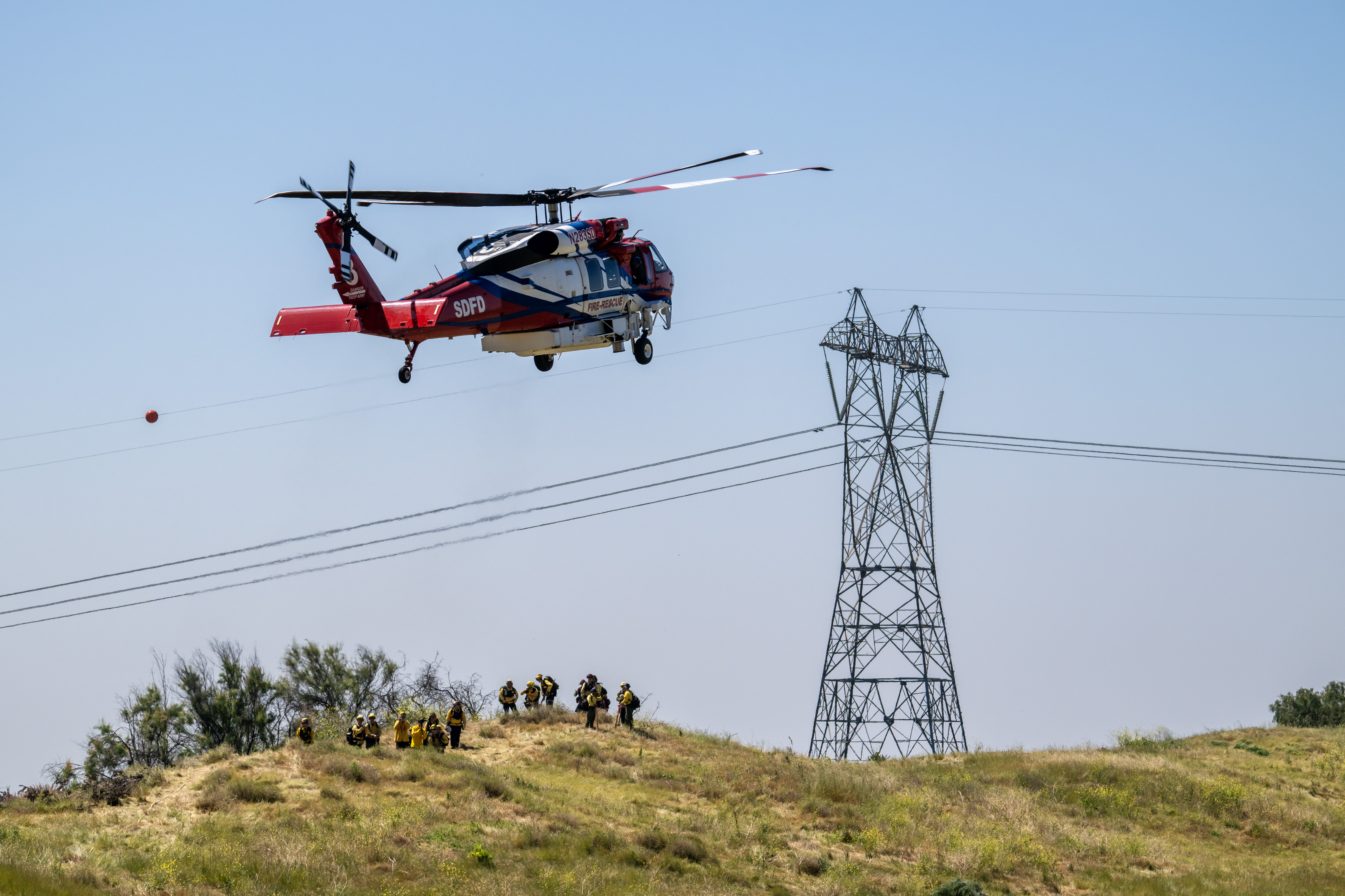 Participants attending Wildland Fire Drill 2024