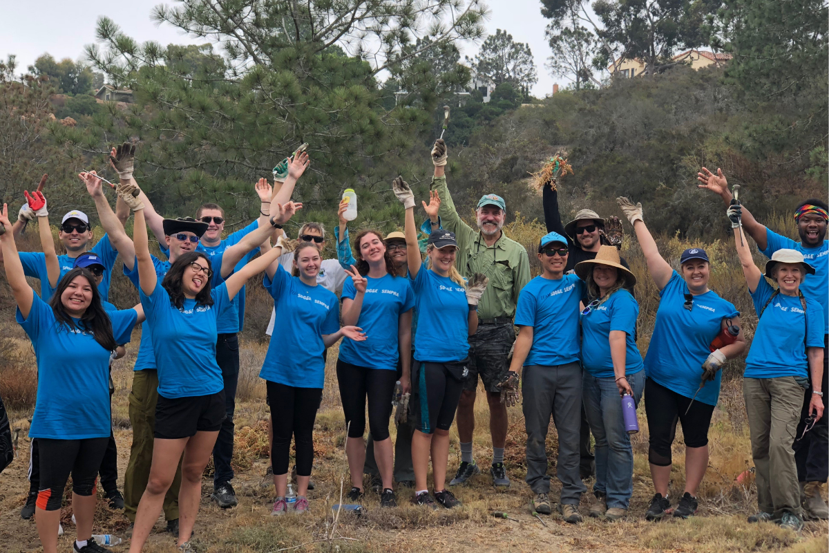 Environmental All-Stars after a day's work.