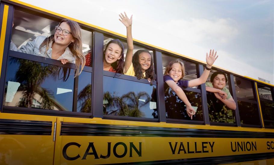 In the Cajon Valley Union School District, electric school buses are making their rounds.