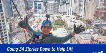 Going 34 Stories Down to Help Lift First-Generation College Students Up!  