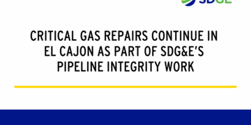 Critical Gas Repairs continue in El Cajon as part of  SDG&E’s Pipeline Integrity Work