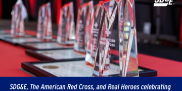 SDG&E, The American Red Cross, and Real Heroes celebrating at the 20th Annual American Red Cross Real Heroes Breakfast