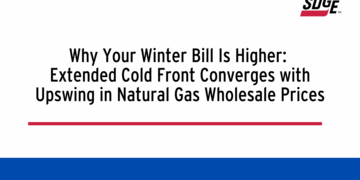 Why Your Winter Bill Is Higher: Extended Cold Front Converges with Upswing in Natural Gas Wholesale Prices