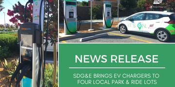 SDG&E Brings EV Chargers to Four Local Park & Ride Lots