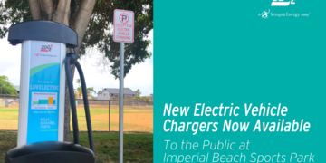 New Electric Vehicle Chargers Now Available to the Public at Imperial Beach Sports Park