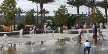 Splash pad at Civita Park