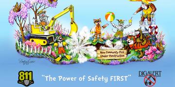 811 Dig Alert Rose Parade Float Design