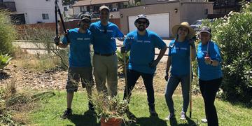 SDG&E Environmental All-Stars Volunteering to Clean Up City Heights