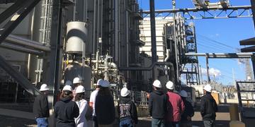 Cal State San Marcos students touring the Palomar Energy Center