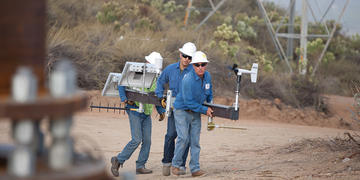 Picture of Weather Station Getting Installed